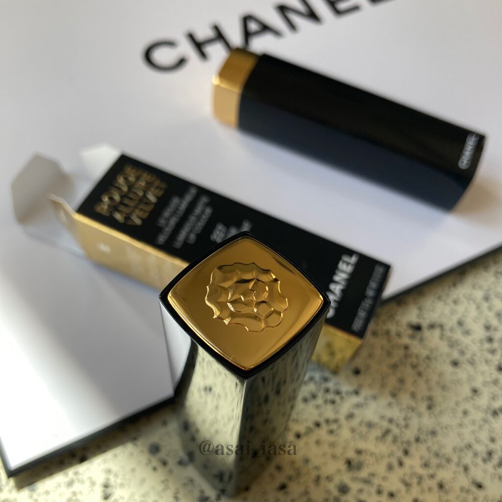 ルージュ アリュール ヴェルヴェット/CHANEL/口紅を使ったクチコミ（2枚目）