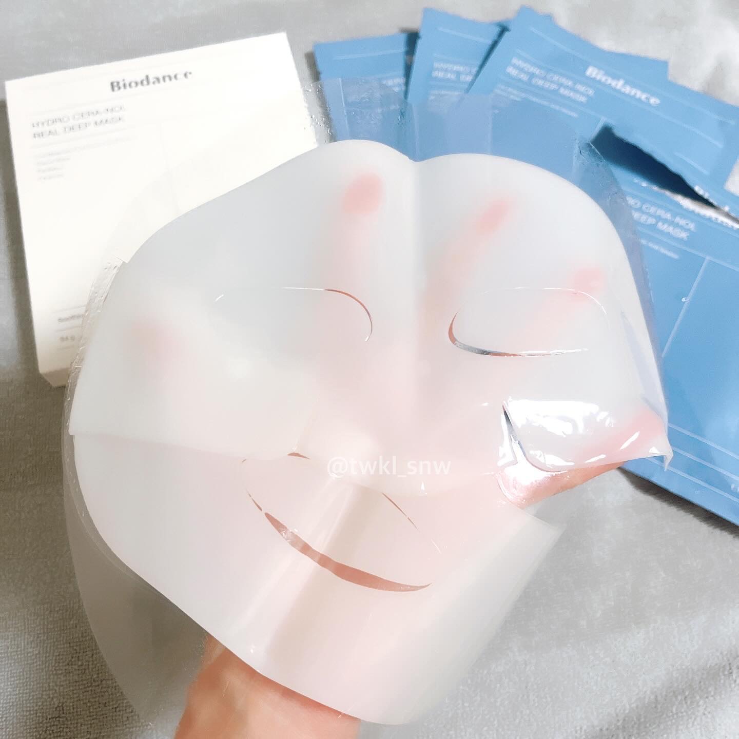 ハイドロセラノールリアルディープマスク/Biodance/シートマスク・パックを使ったクチコミ（2枚目）