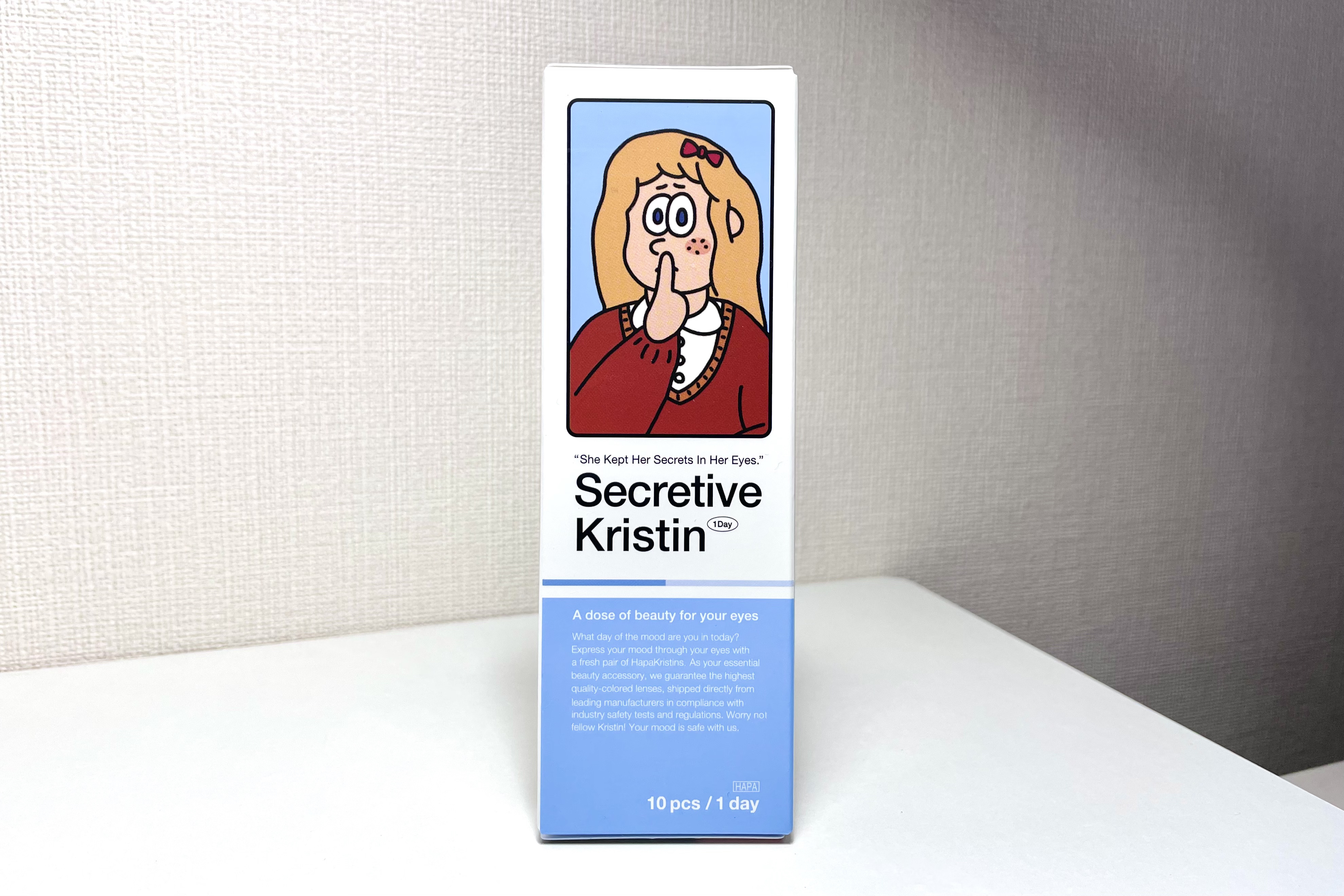 Secretive Kristen 1day ピンクブラウン/Hapa kristin/ワンデー（１DAY）カラコンを使ったクチコミ（1枚目）