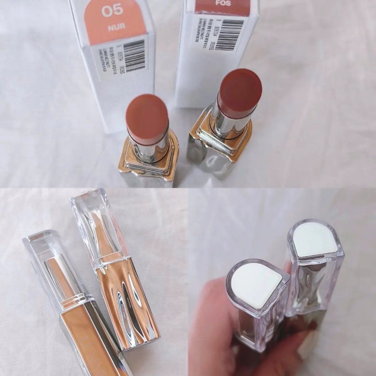 MELTING FIT SHINE BALM/Lummir/口紅を使ったクチコミ（2枚目）