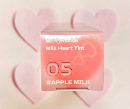 ミルクハートティントリップアンドチーク アップルミルク/Merrymonde/リップティントの画像
