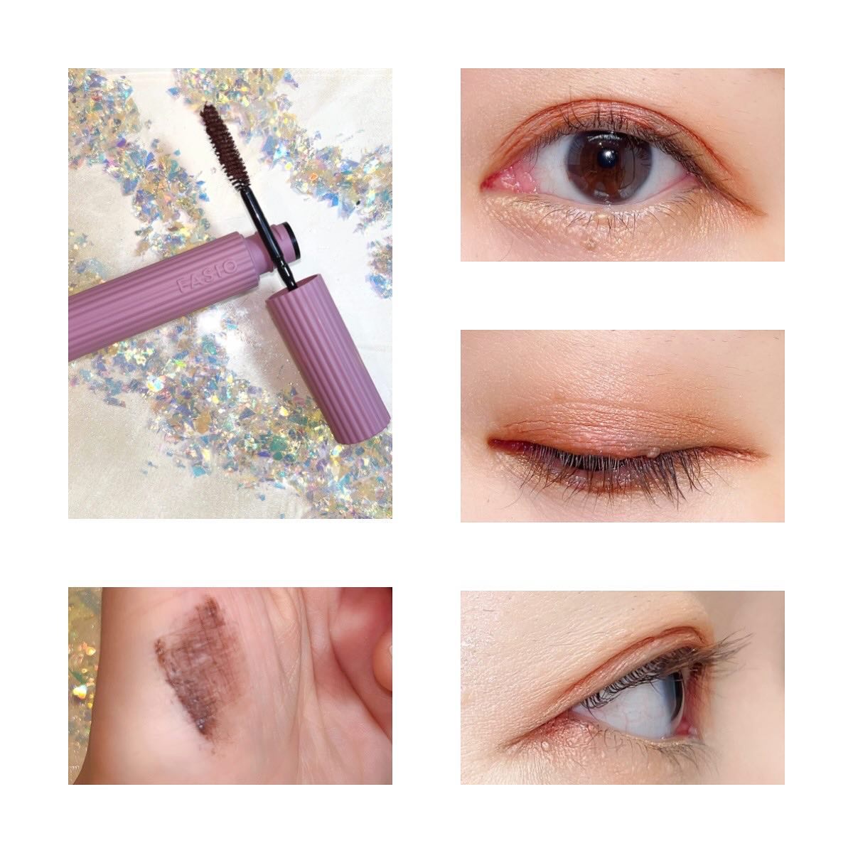 まつパ級 フィルム マスカラ (ロング&ボリューム) 02 ブラウン/FASIO/マスカラを使ったクチコミ（2枚目）