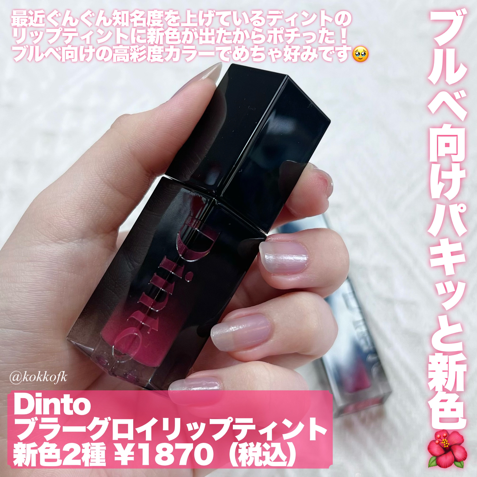 新色レビュー】ブラーグロイリップティント｜Dintoを全色レビュー