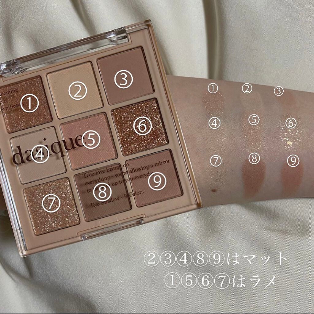 シャドウパレット/dasique/アイシャドウパレットを使ったクチコミ(2枚目)
