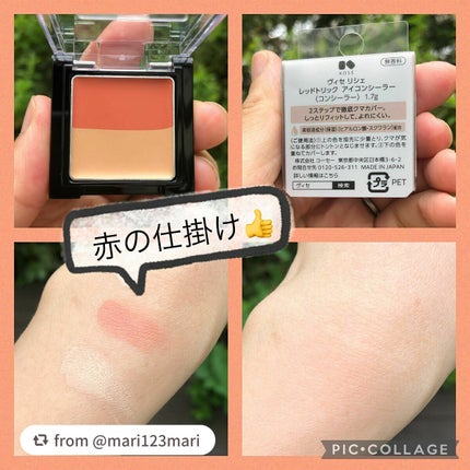 リシェ レッドトリック アイコンシーラー/Visée/パレットコンシーラーを使ったクチコミ(3枚目)