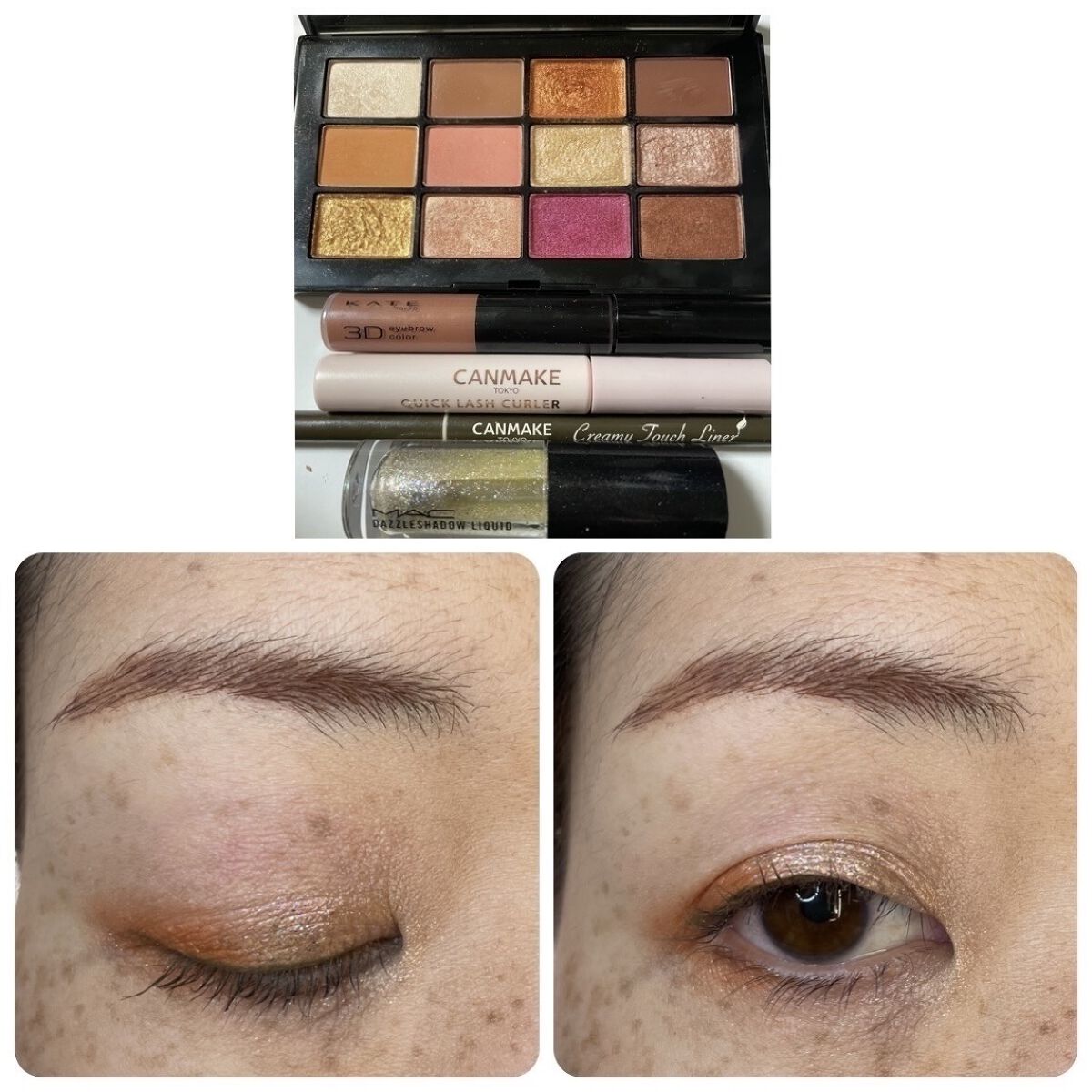 3DアイブロウカラーN/KATE/眉マスカラを使ったクチコミ（1枚目）