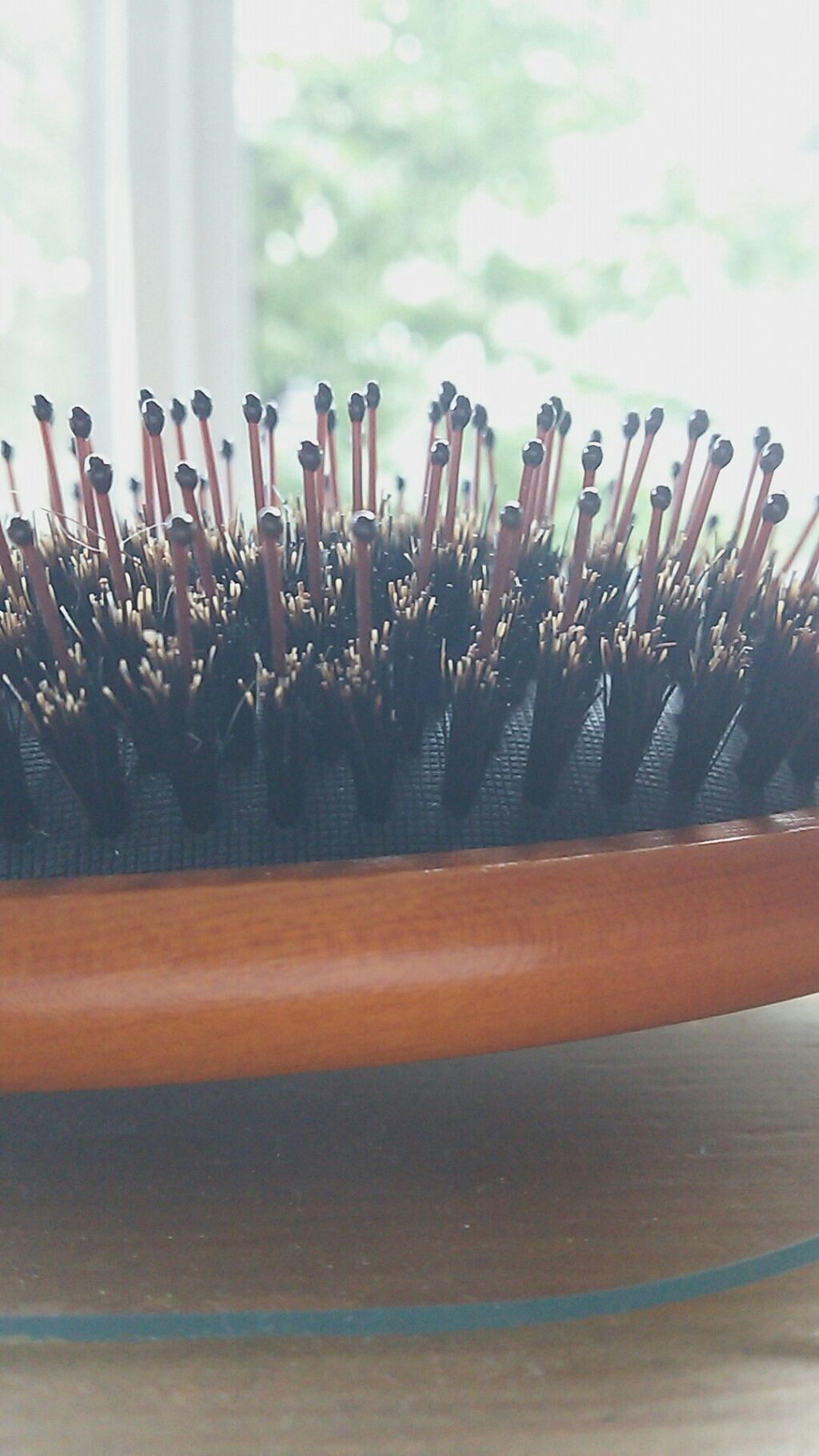 つやつや天然毛のミックスブラシ/マペペ/ヘアブラシを使ったクチコミ（2枚目）