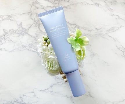 ホワイトフラワートーンアップクリーム/Milk Touch/化粧下地を使ったクチコミ(5枚目)