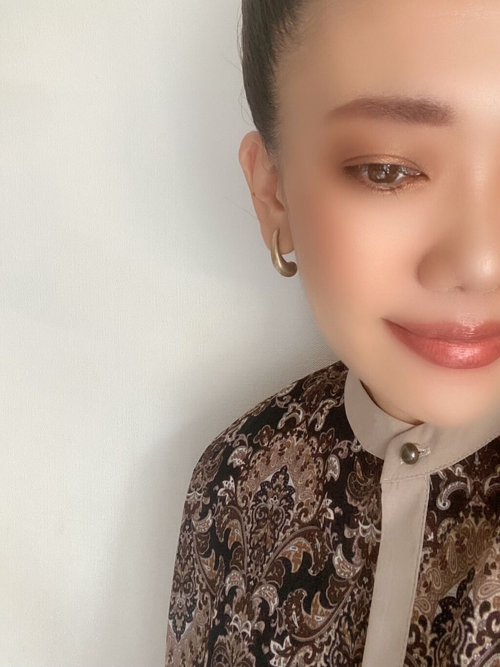 ニュアンス ブラッシュ d01 Zanzou〈残像〉/OSAJI/パウダーチークを使ったクチコミ（3枚目）