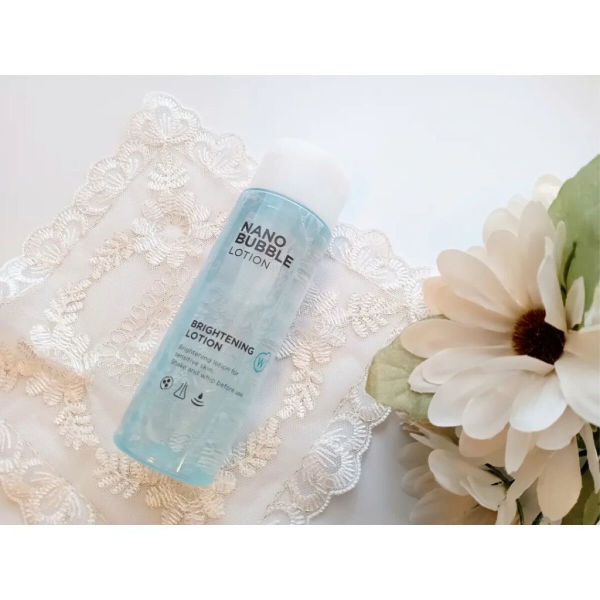 薬用W・ナノバブルホワイトローション 本体（110ml ）/ホワイピュア/化粧水を使ったクチコミ（1枚目）