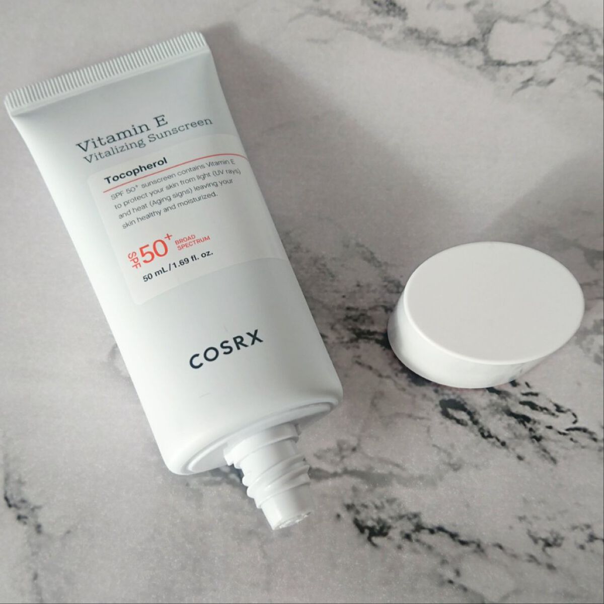 ビタミンEバイタライジングUVクリーム SFP50+/COSRX/日焼け止めクリームを使ったクチコミ(3枚目)