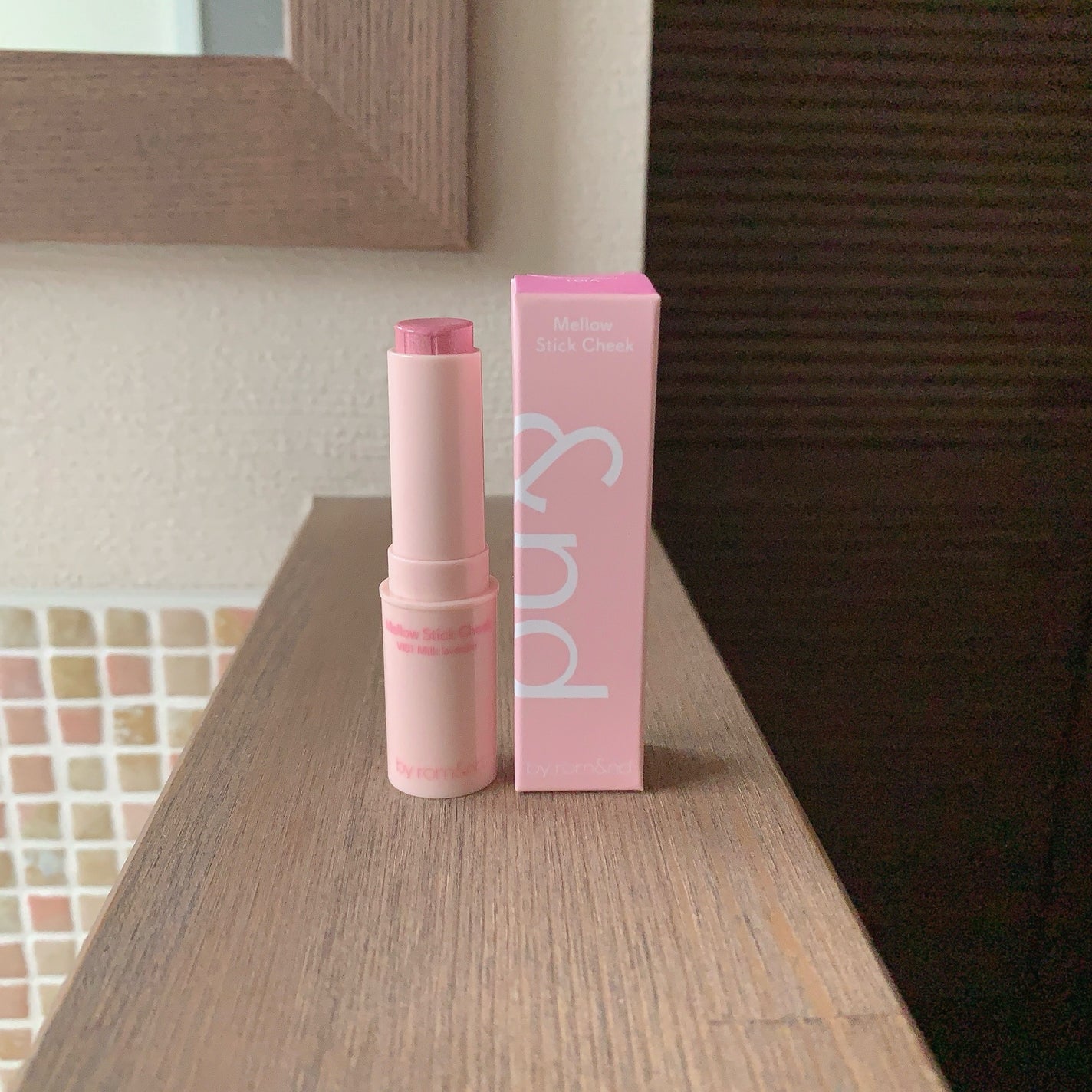 メロウスティックチーク /&nd by rom&nd/ジェル・クリームチークを使ったクチコミ(5枚目)