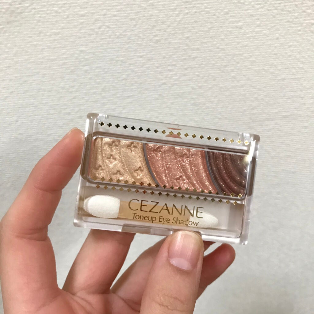 トーンアップアイシャドウ/CEZANNE/アイシャドウパレットを使ったクチコミ(1枚目)