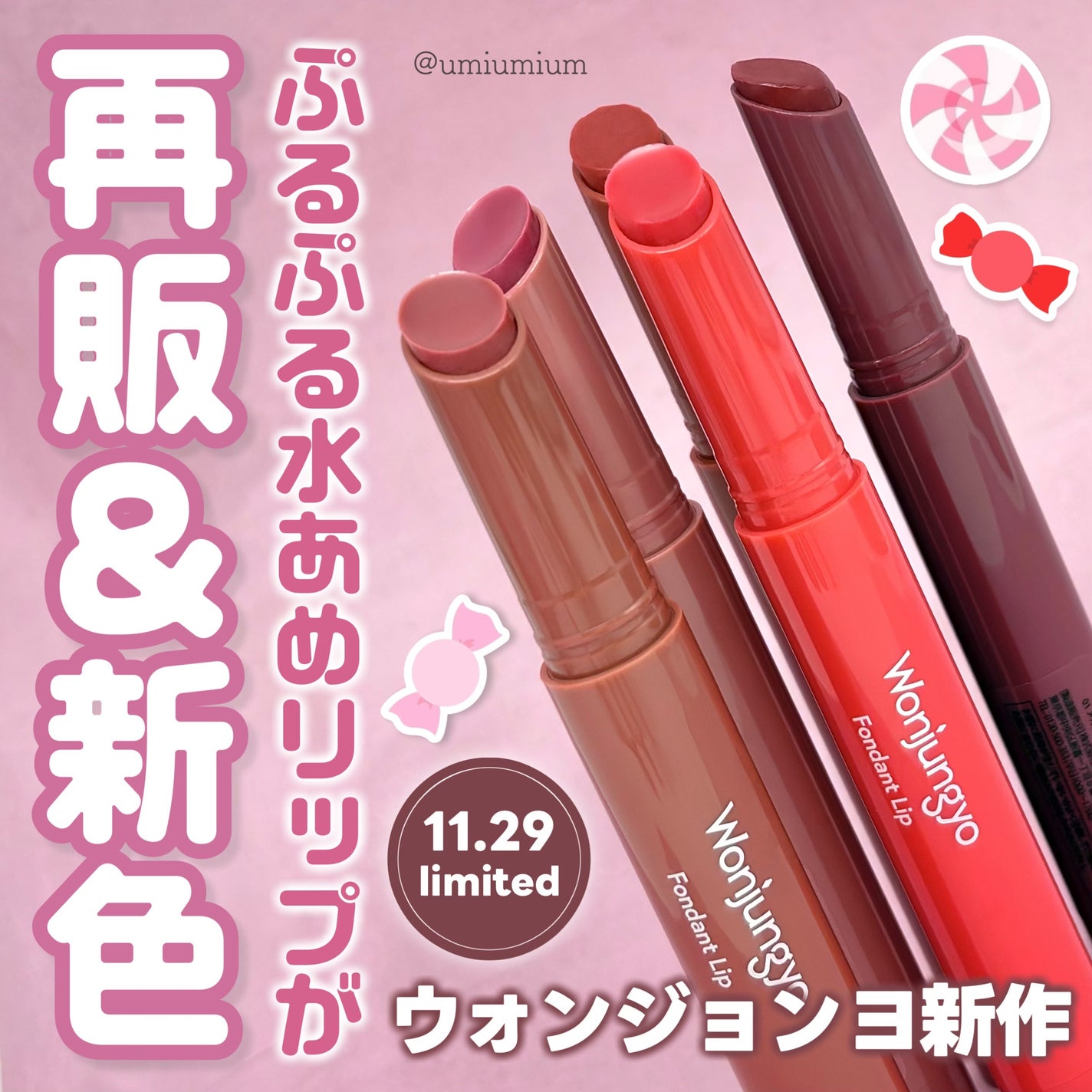 ウォンジョンヨ フォンダンリップ/Wonjungyo/口紅を使ったクチコミ(1枚目)