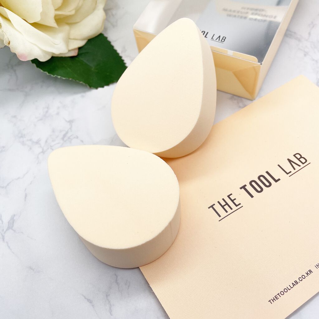 ハイドロ メイクアップスポンジ ウォータードロップ/THE TOOL LAB/パフ・スポンジを使ったクチコミ(2枚目)