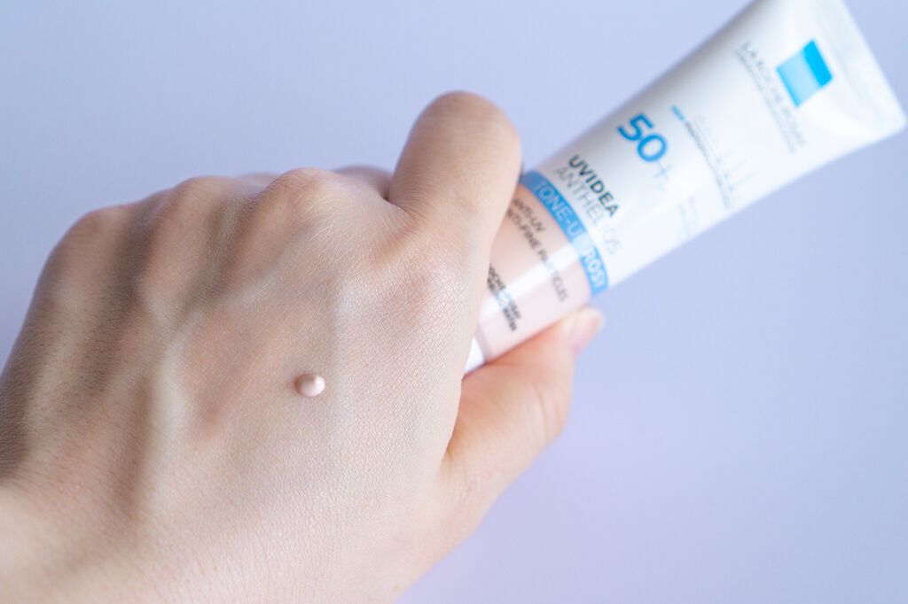 UVイデア XL プロテクショントーンアップ ローズ/ラ ロッシュ ポゼ/日焼け止めクリームを使ったクチコミ（2枚目）