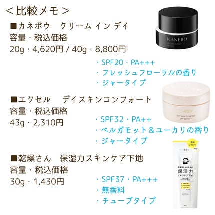 デイスキンコンフォート/excel/フェイスクリームを使ったクチコミ(4枚目)