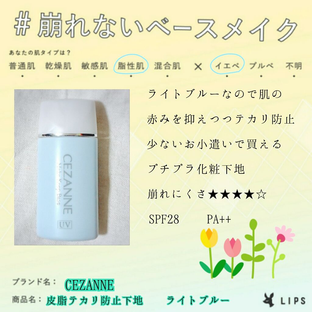 皮脂テカリ防止下地/CEZANNE/化粧下地を使ったクチコミ(1枚目)