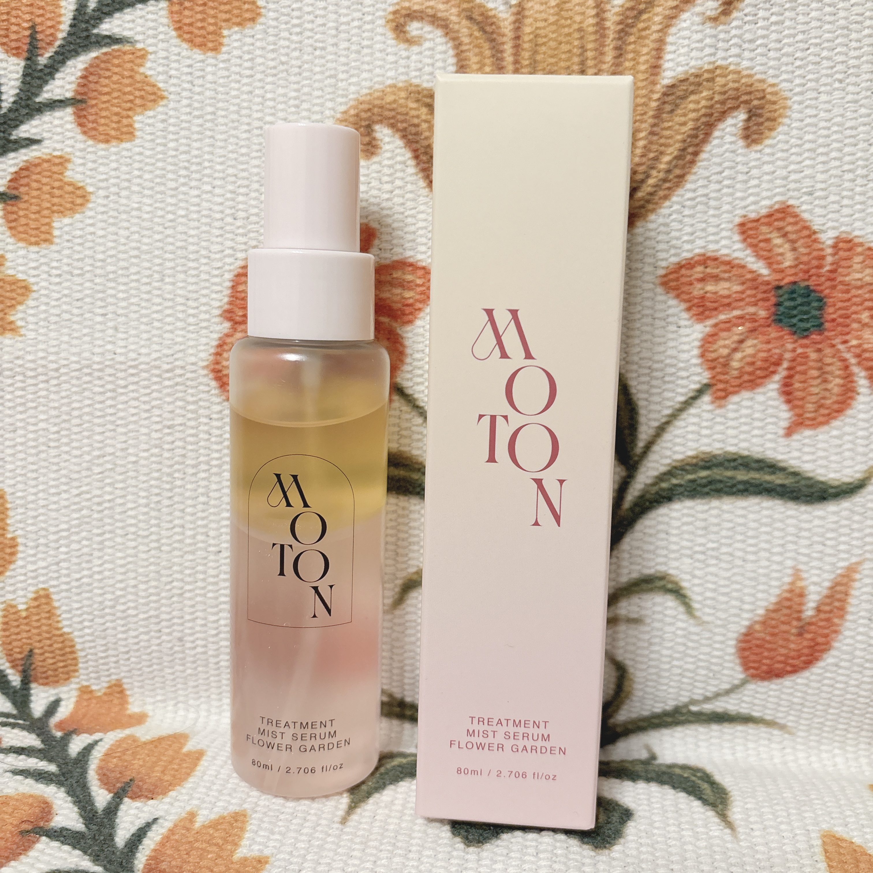 MOTON トリートメントミストセラム フラワーガーデン/MOTON/ヘアミストを使ったクチコミ（1枚目）