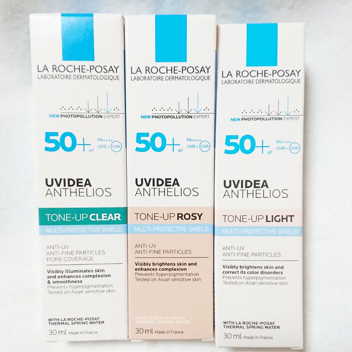 
❂ラ ロッシュ ポゼ❂

リップスのプレゼントキャンペーンにて大人気UVイデア XL プロテクショントーンアップシリーズを豪華な三本セットで頂きました。

✤UVイデア XL プロテクショントーンアップ
→１番定番の白色カラー。
こちらは