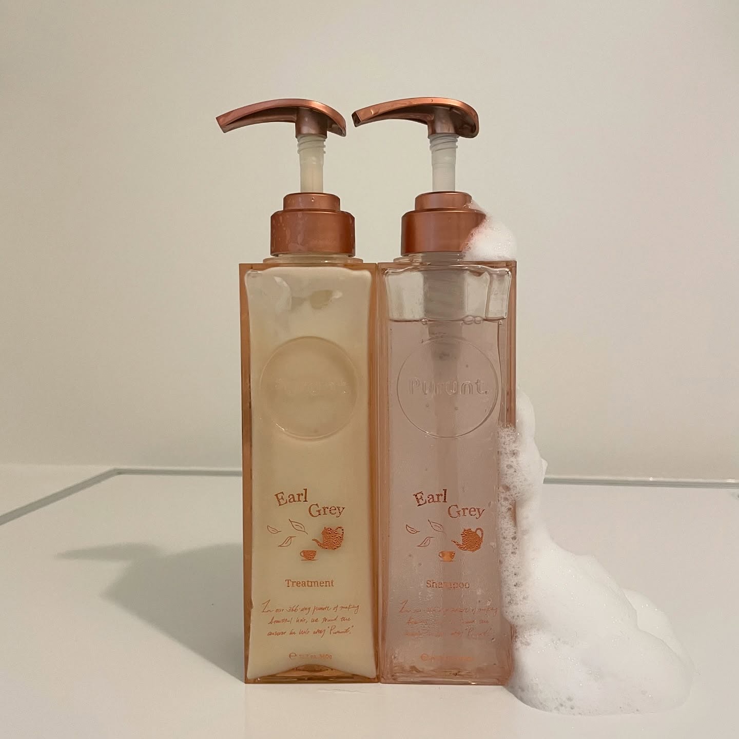 プルント ディープリペアペアセット アールグレイ N/Purunt./市販シャンプーを使ったクチコミ（3枚目）