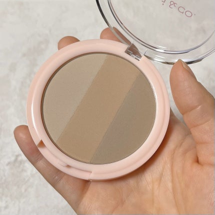 3カラーシェーディングパレット L1/Kirei&co./シェーディングを使ったクチコミ(2枚目)