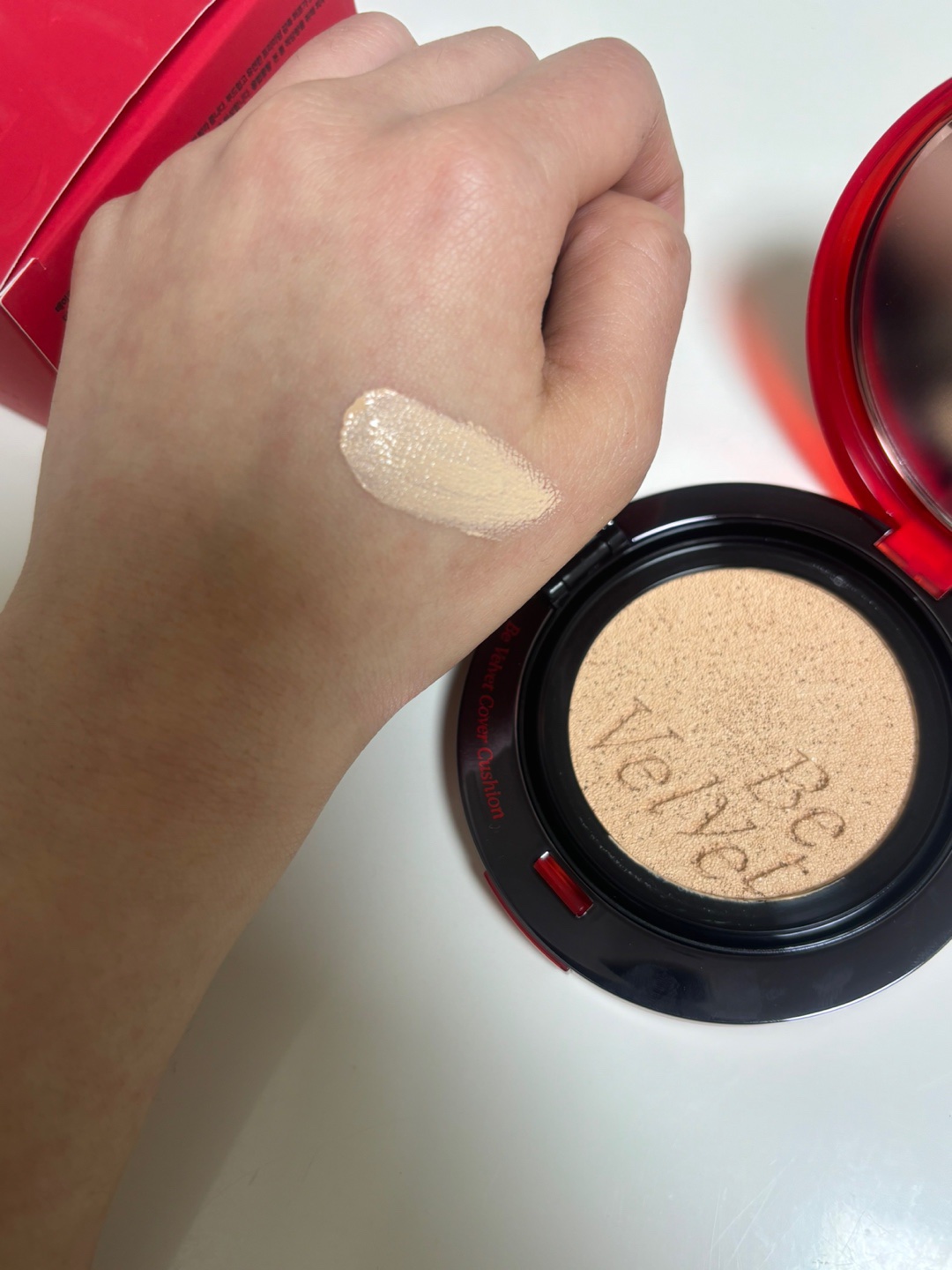 ビーベルベットカバークッション/espoir/クッションファンデーションを使ったクチコミ（3枚目）