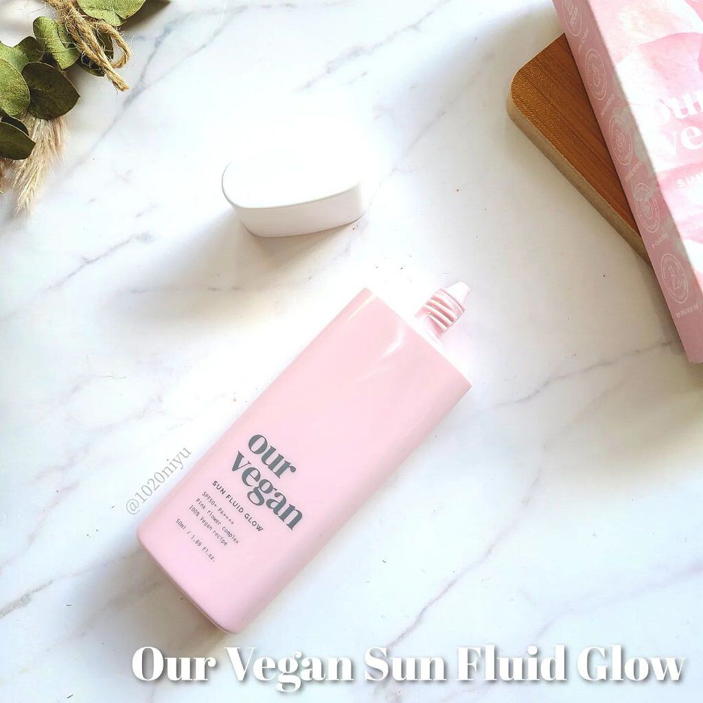 アワーヴィーガン サンプルイド グロー/manyo/化粧下地を使ったクチコミ（2枚目）