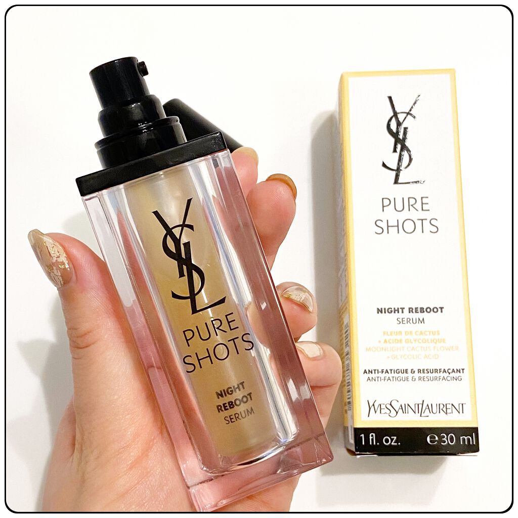ピュアショット ナイト リチャージセラム/YVES SAINT LAURENT BEAUTE/美容液を使ったクチコミ（2枚目）