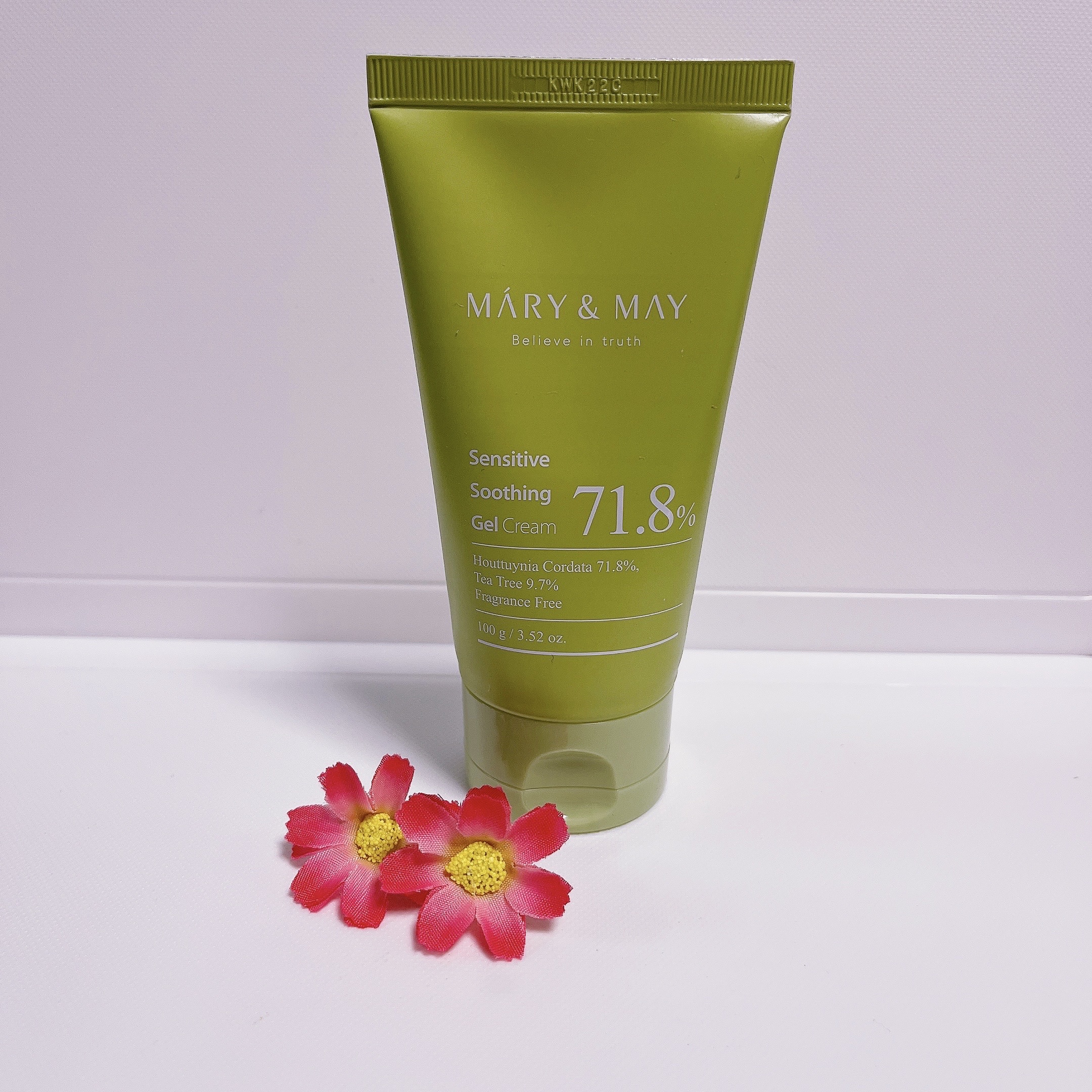 Sensitive Soothing Gel Cream/MARY&MAY/フェイスクリームを使ったクチコミ（2枚目）