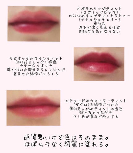 ディアダーリン ウォータージェルティント/ETUDE/リップティントを使ったクチコミ(2枚目)