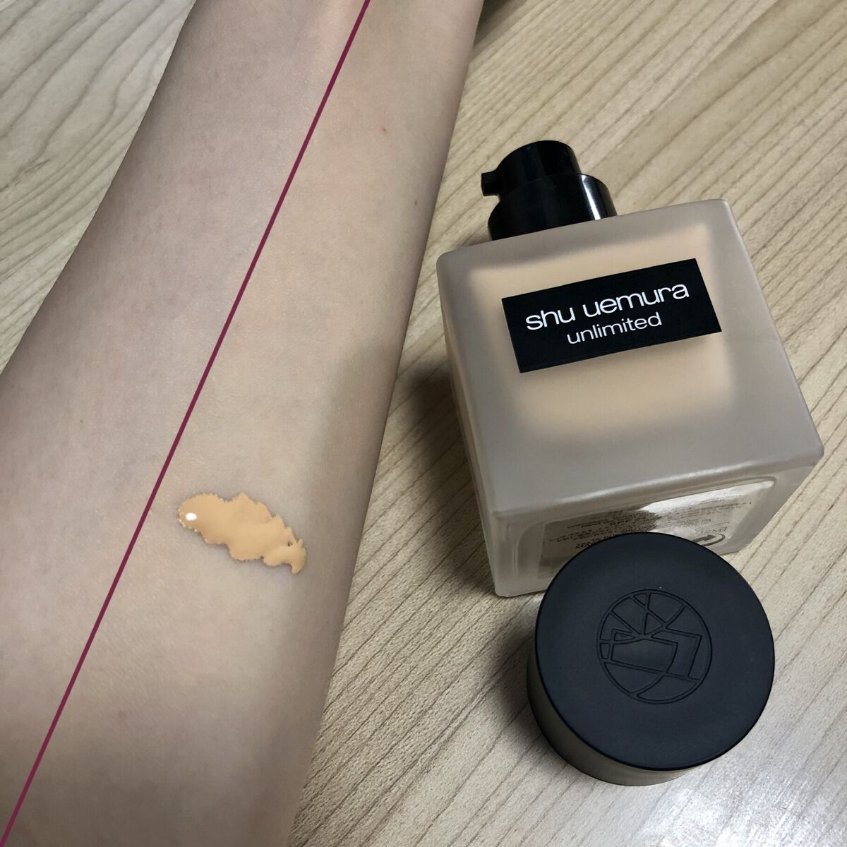 （旧）アンリミテッド ラスティング フルイド/shu uemura/リキッドファンデーションを使ったクチコミ（2枚目）