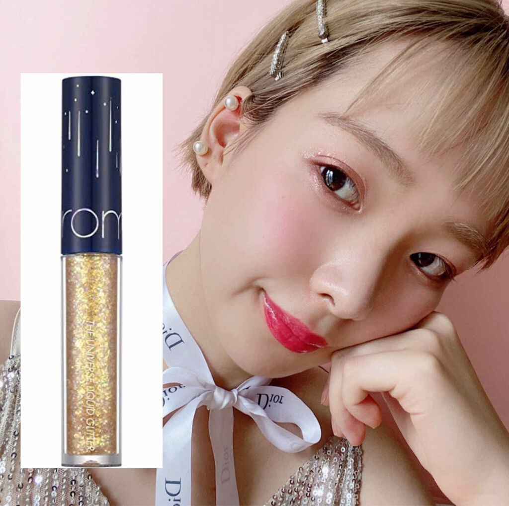 リキッド グリッター シャドウ/rom&nd/グリッターを使ったクチコミ（1枚目）