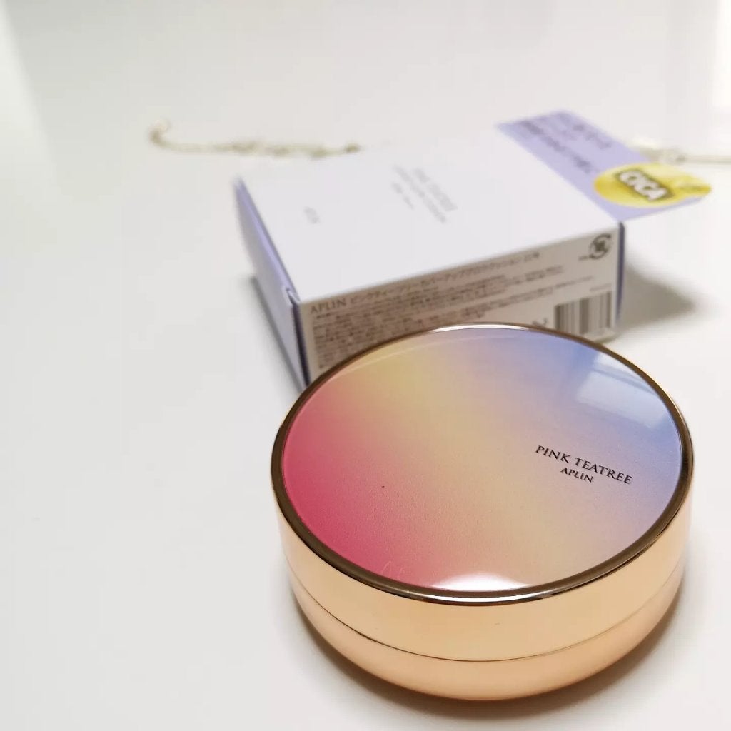 ピンクティーツリーカバーアップグロウクッション/APLIN/クッションファンデーションを使ったクチコミ(1枚目)