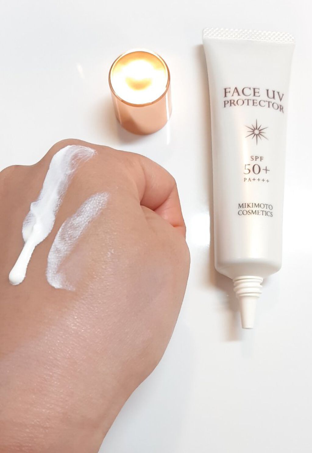 フェイス UVプロテクター/ミキモト コスメティックス/日焼け止めクリームを使ったクチコミ（2枚目）