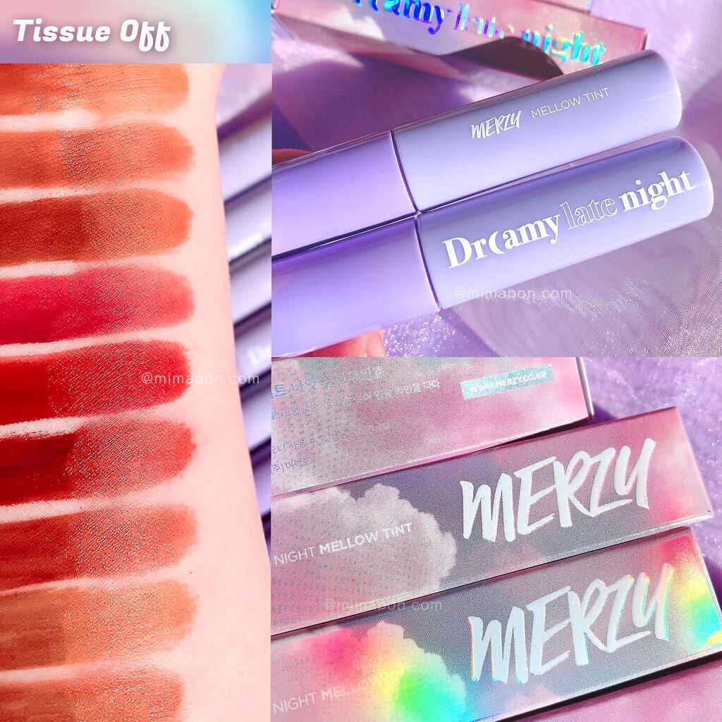 ドリーミーレイトナイト メロウティント/MERZY/リップティントを使ったクチコミ(5枚目)