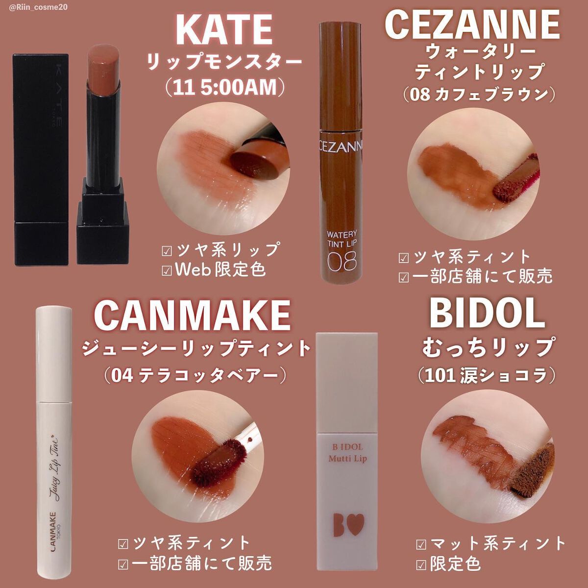 ウォータリーティントリップ/CEZANNE/リップティントを使ったクチコミ（2枚目）