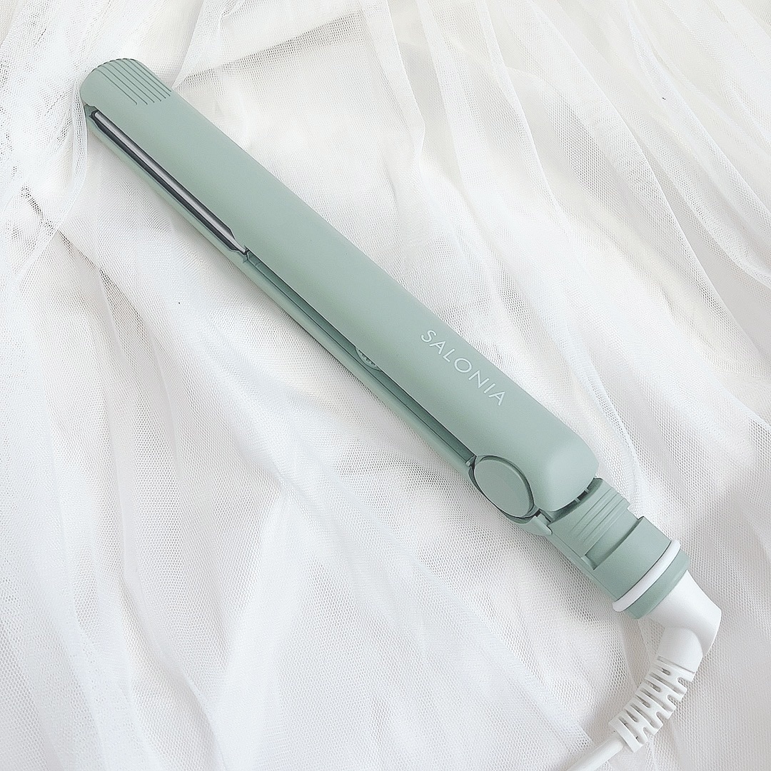 ストレートヘアアイロン シンフォニーグリーン 24mm/SALONIA/ストレートアイロンを使ったクチコミ（2枚目）