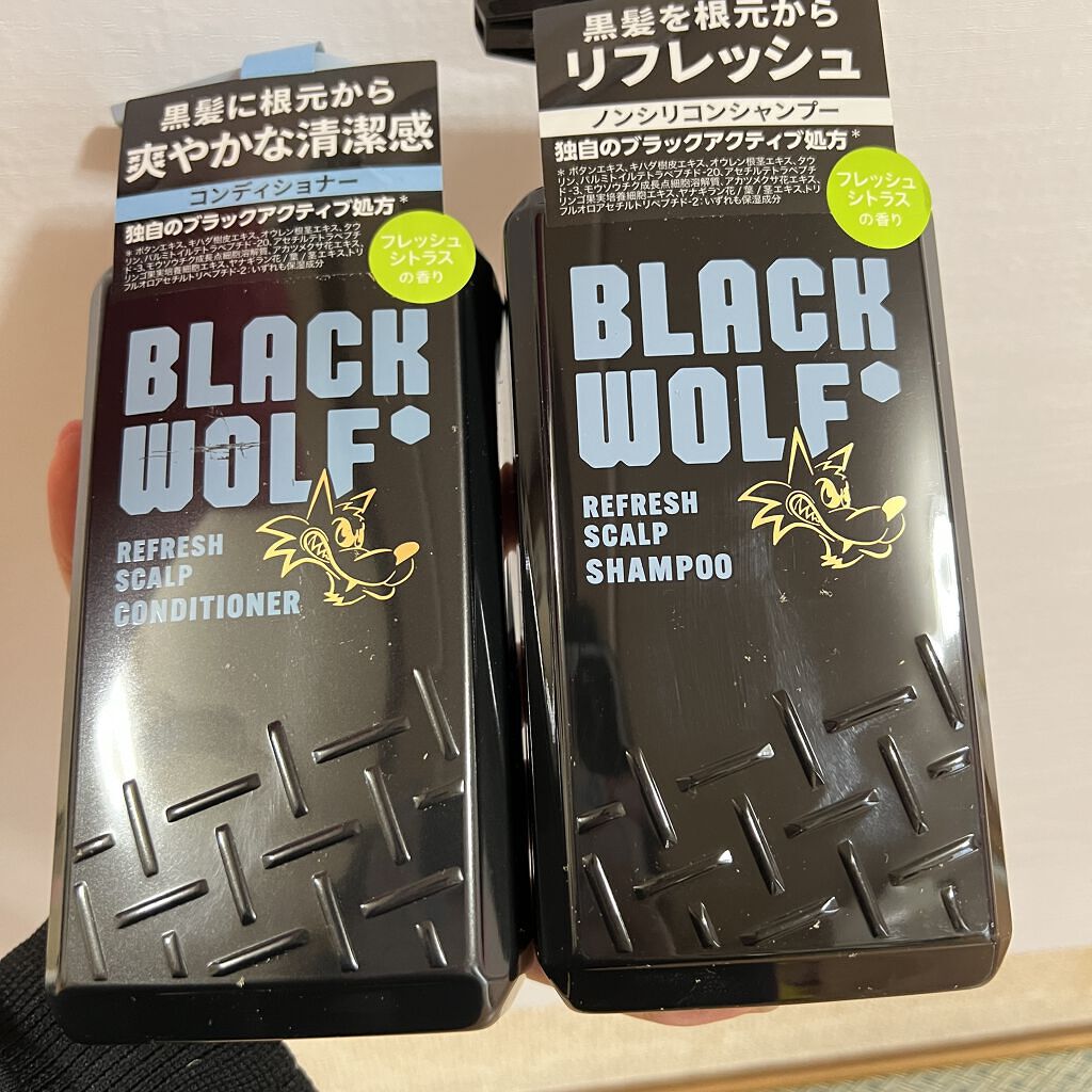 ブラックウルフ　ボリュームアップスカルプシャンプー/大正製薬/市販シャンプーを使ったクチコミ（1枚目）