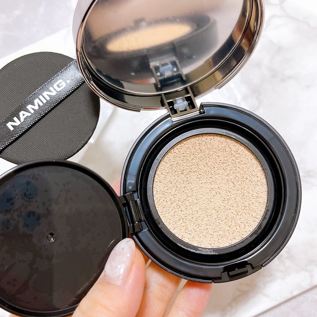 ネーミング フラッフィーパウダーブラッシュ PKR01 YUMMY/NAMING./パウダーチークを使ったクチコミ（2枚目）