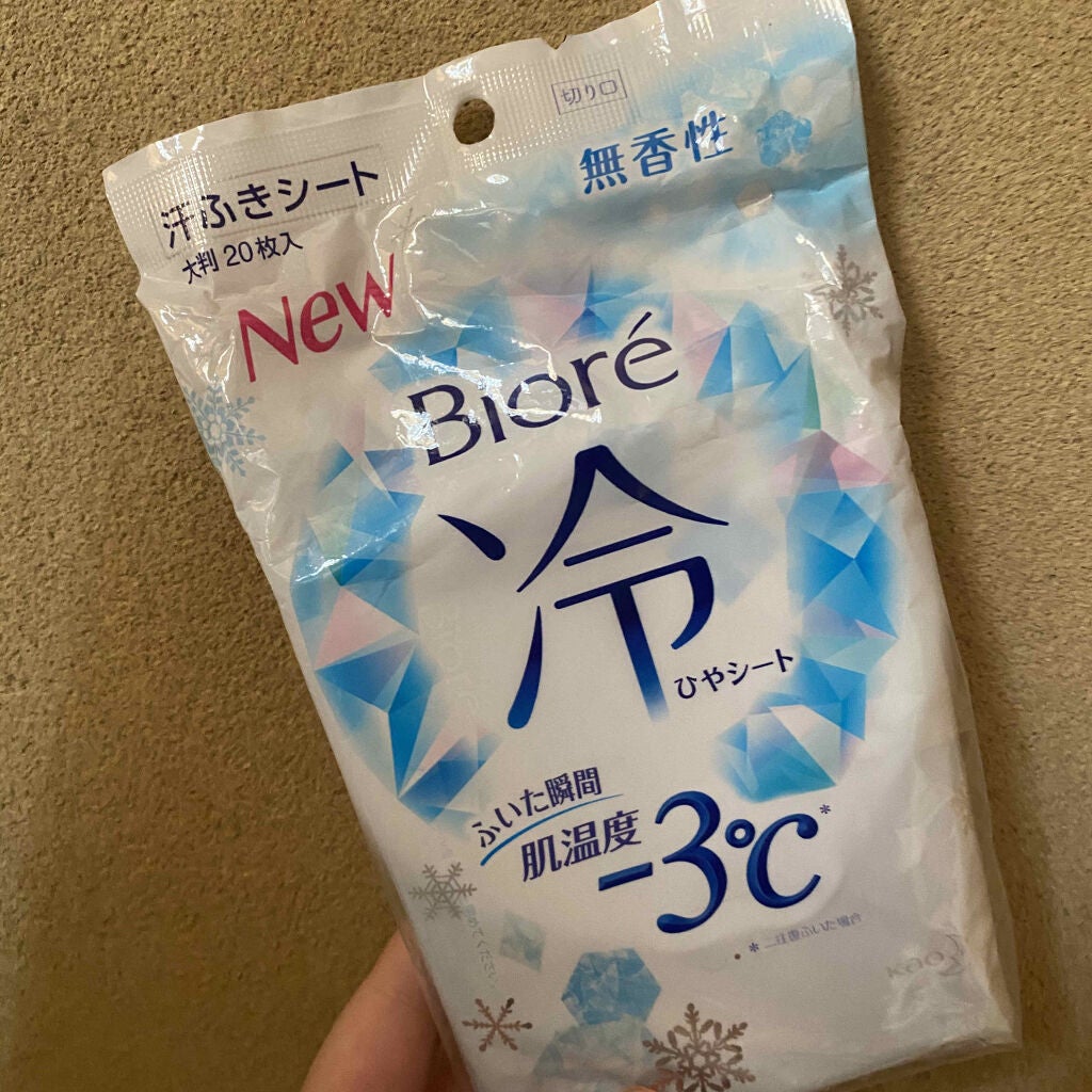 冷シート 無香性/ビオレ/ボディシートを使ったクチコミ(1枚目)