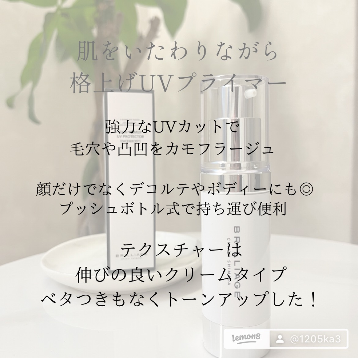 スキンプライマー UV プロテクター（フェイス＆ボディ）/ブリリアージュ/化粧下地を使ったクチコミ（2枚目）