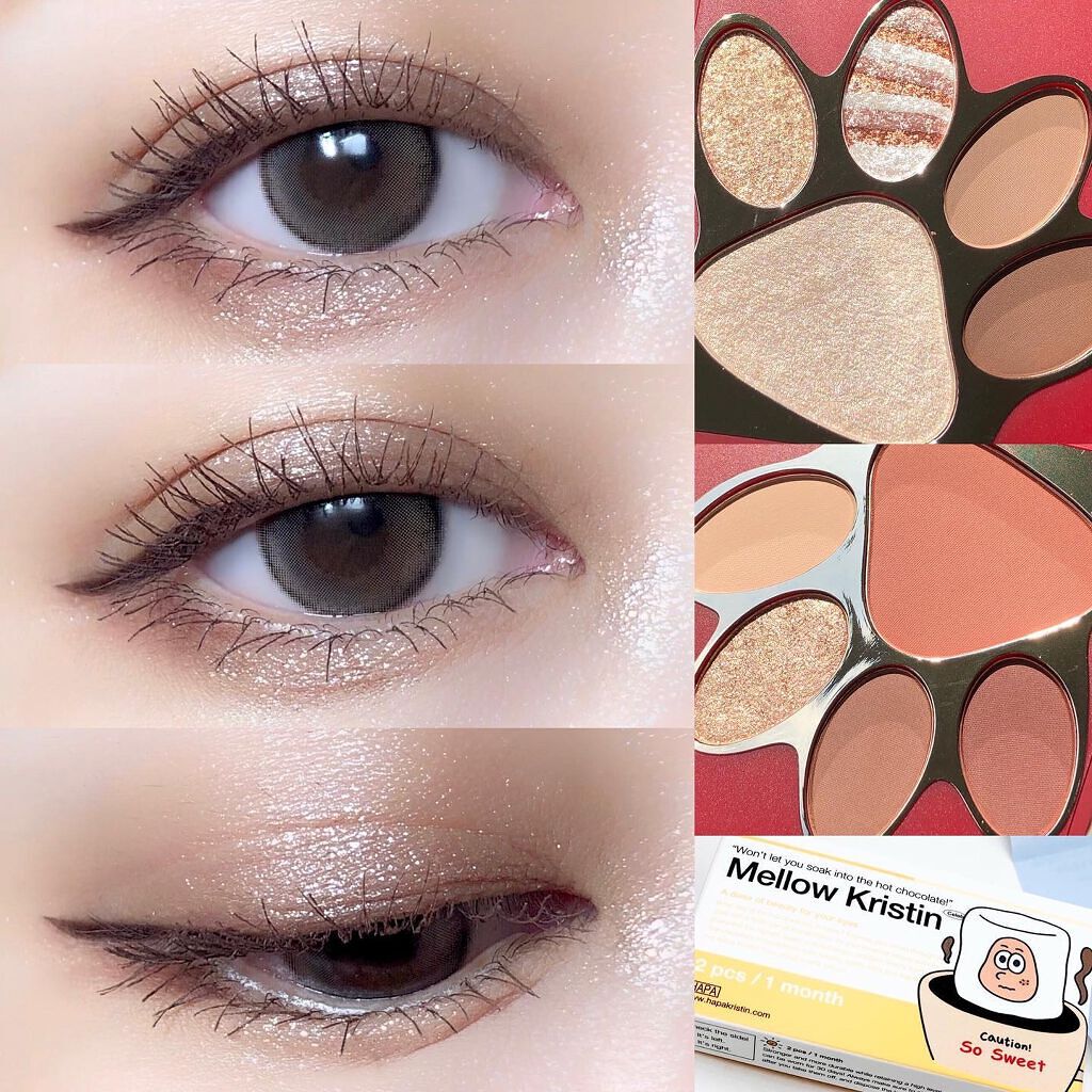 Mellow Kristin/Hapa kristin/カラーコンタクトレンズを使ったクチコミ（1枚目）