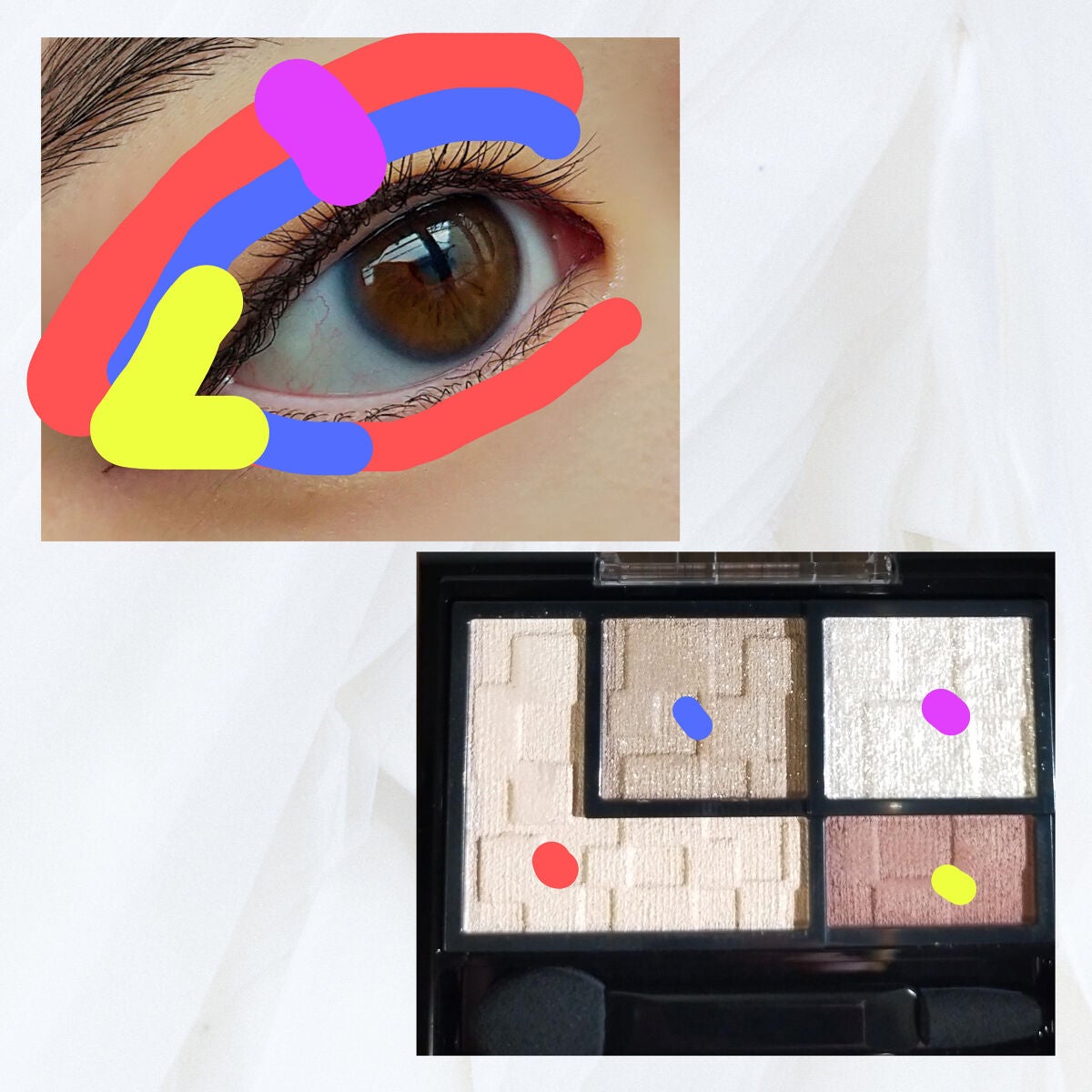バーチャルアイズメイカー/KATE/アイシャドウパレットを使ったクチコミ(2枚目)