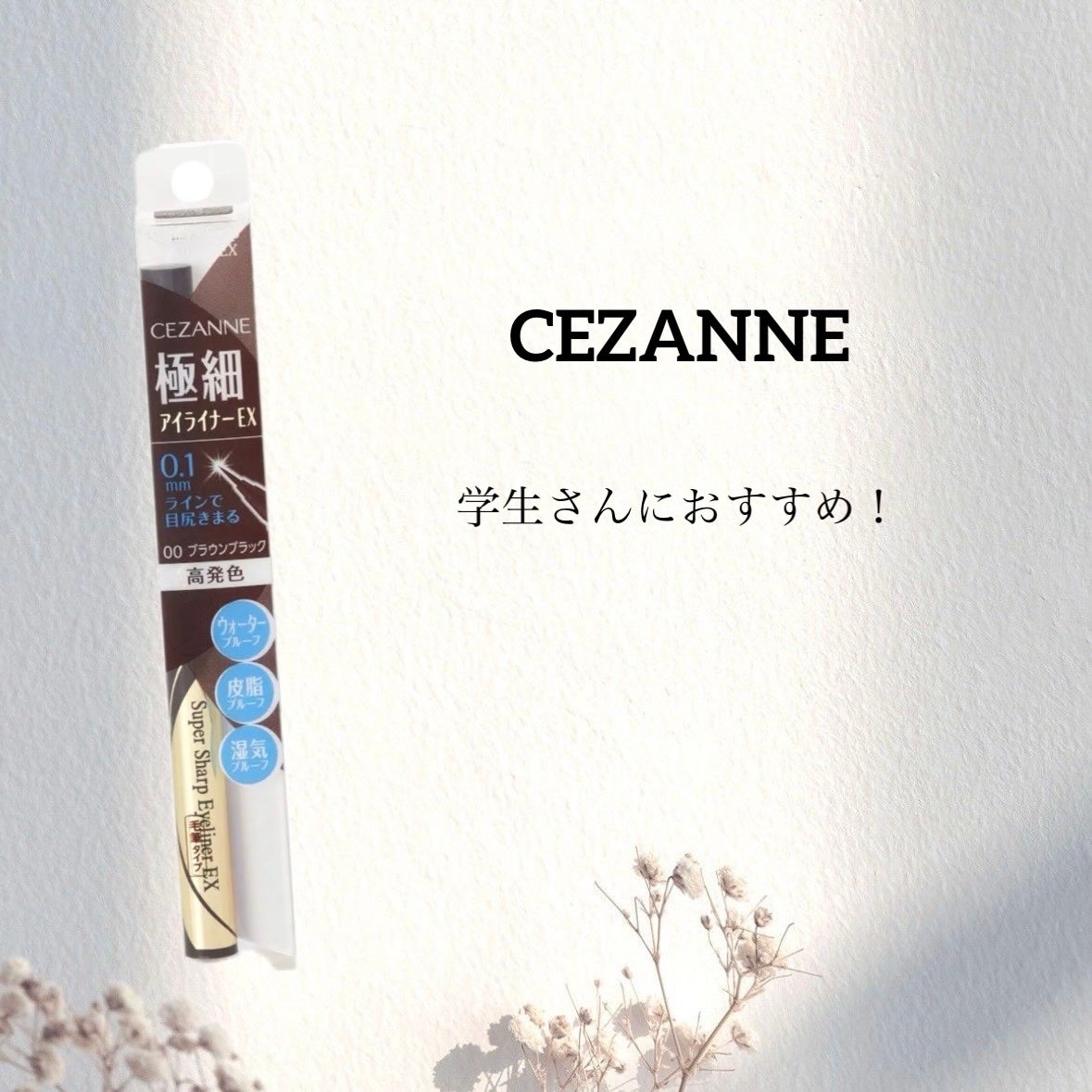 極細アイライナーEX/CEZANNE/リキッドアイライナーを使ったクチコミ(1枚目)