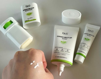 グリーンマイルドサンスティック SPF50+ PA++++/Dr.G/日焼け止めスティックを使ったクチコミ(2枚目)