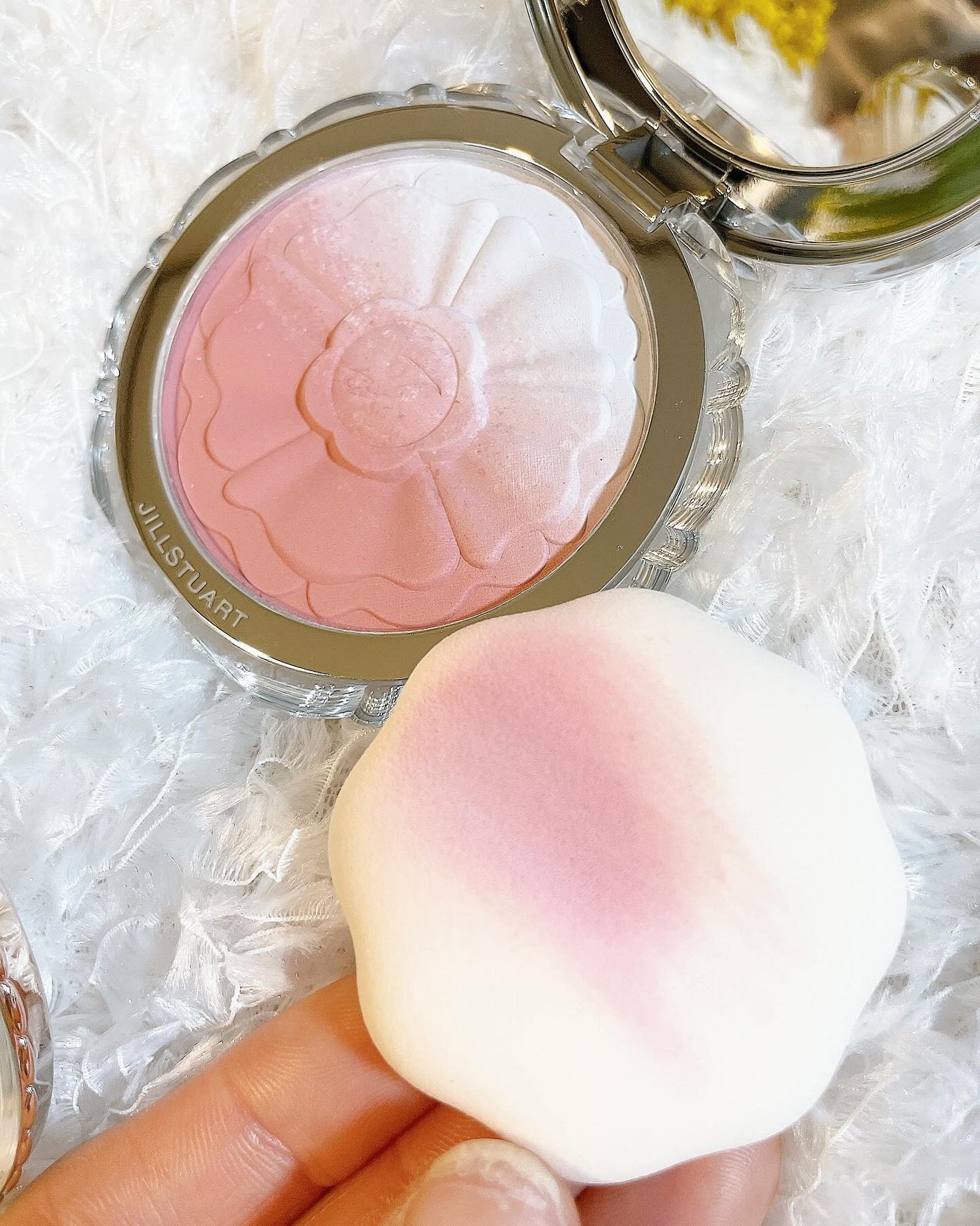 ジルスチュアート パステルペタル ブラッシュ/JILL STUART/パウダーチークを使ったクチコミ(9枚目)