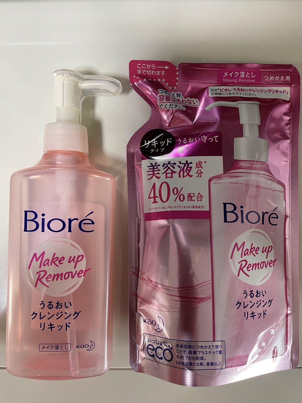 うるおいクレンジングリキッド/ビオレ/クレンジングウォーターを使ったクチコミ（1枚目）