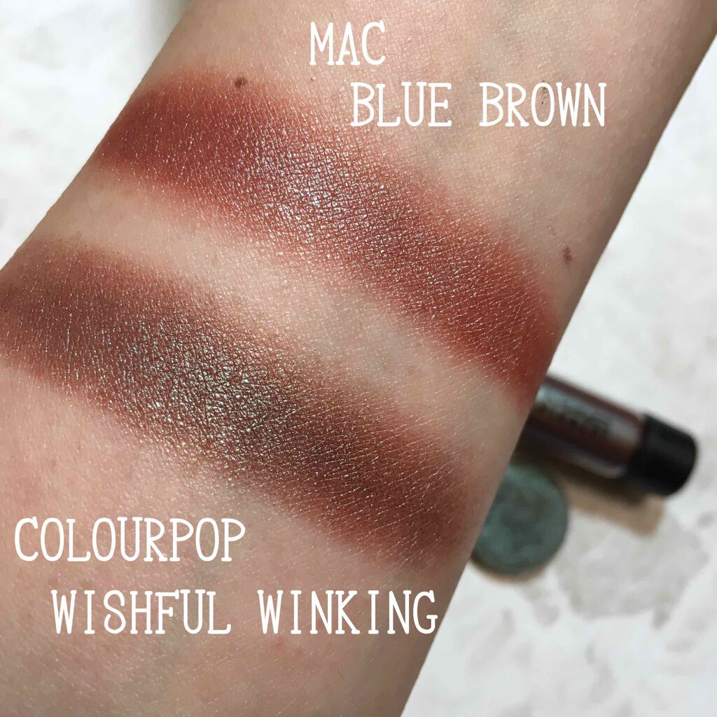 ピグメント ブルー ブラウン(ミニ)/M・A・C/単色アイシャドウを使ったクチコミ（1枚目）