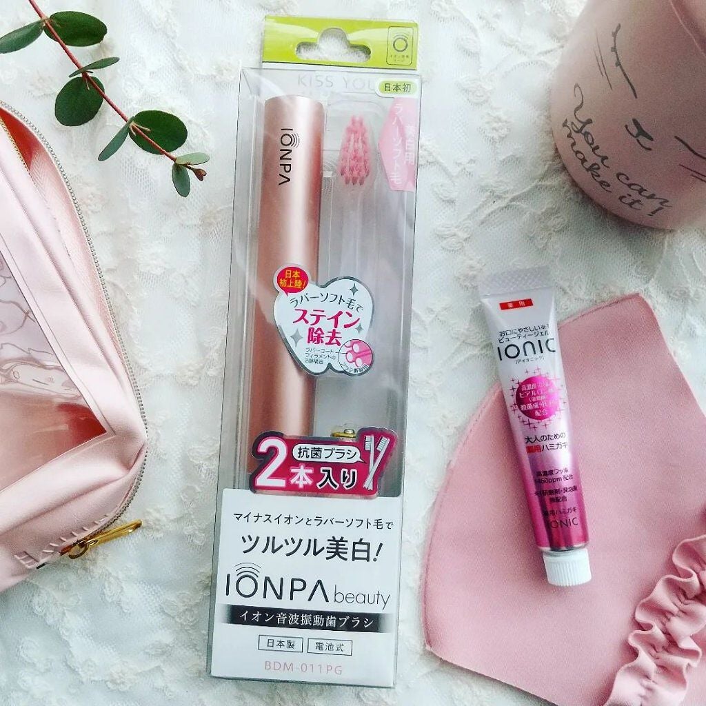 イオン音波振動歯ブラシ IONPA/KISS YOU/電動歯ブラシを使ったクチコミ(2枚目)